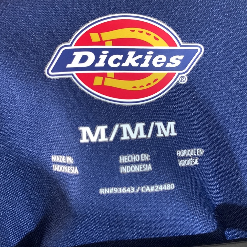 DICKIES Blue Scrub Uniform Top - Picture 6 of 8